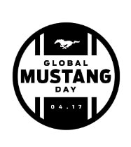 Global Mustang Day Logo Black